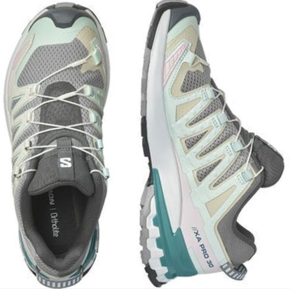 Salomon Xa Pro 3D v9 W - Gull/White/Bleached Aqua